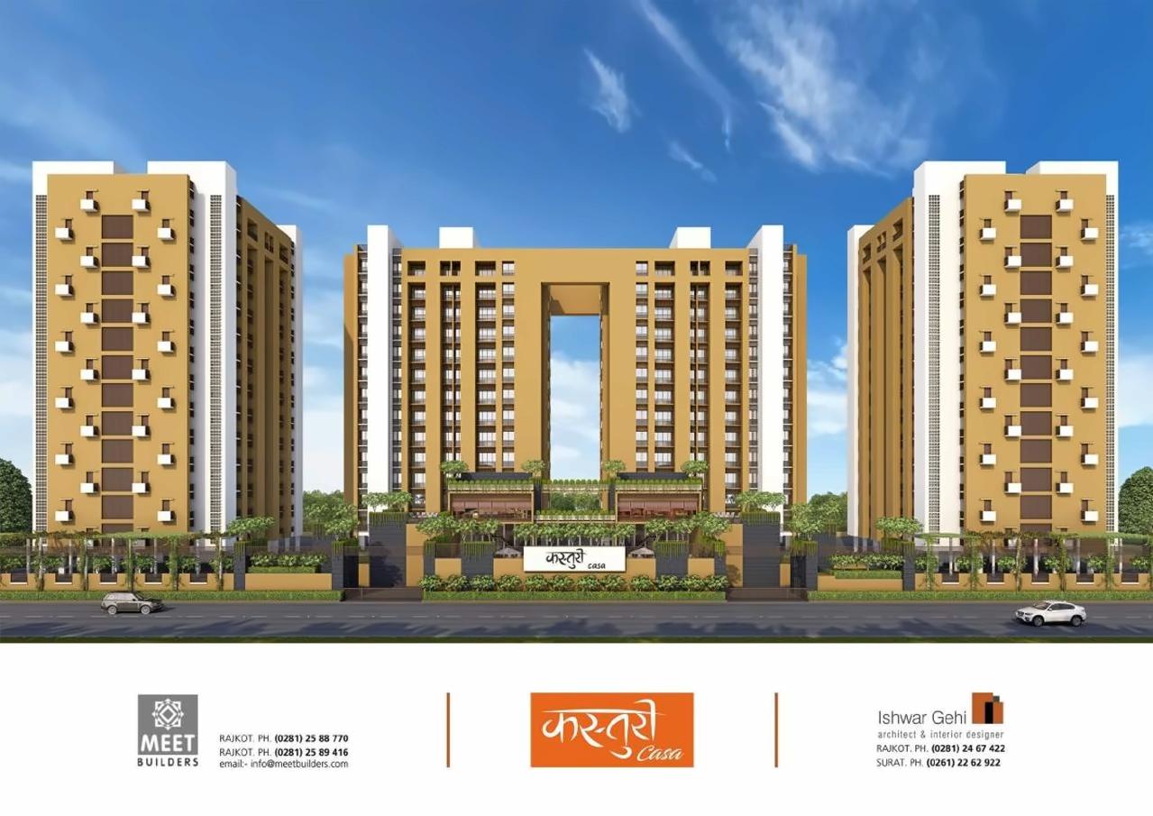 3D Elevation of real estate project Kasturi Casa located at Rajkot, Rajkot, Gujarat