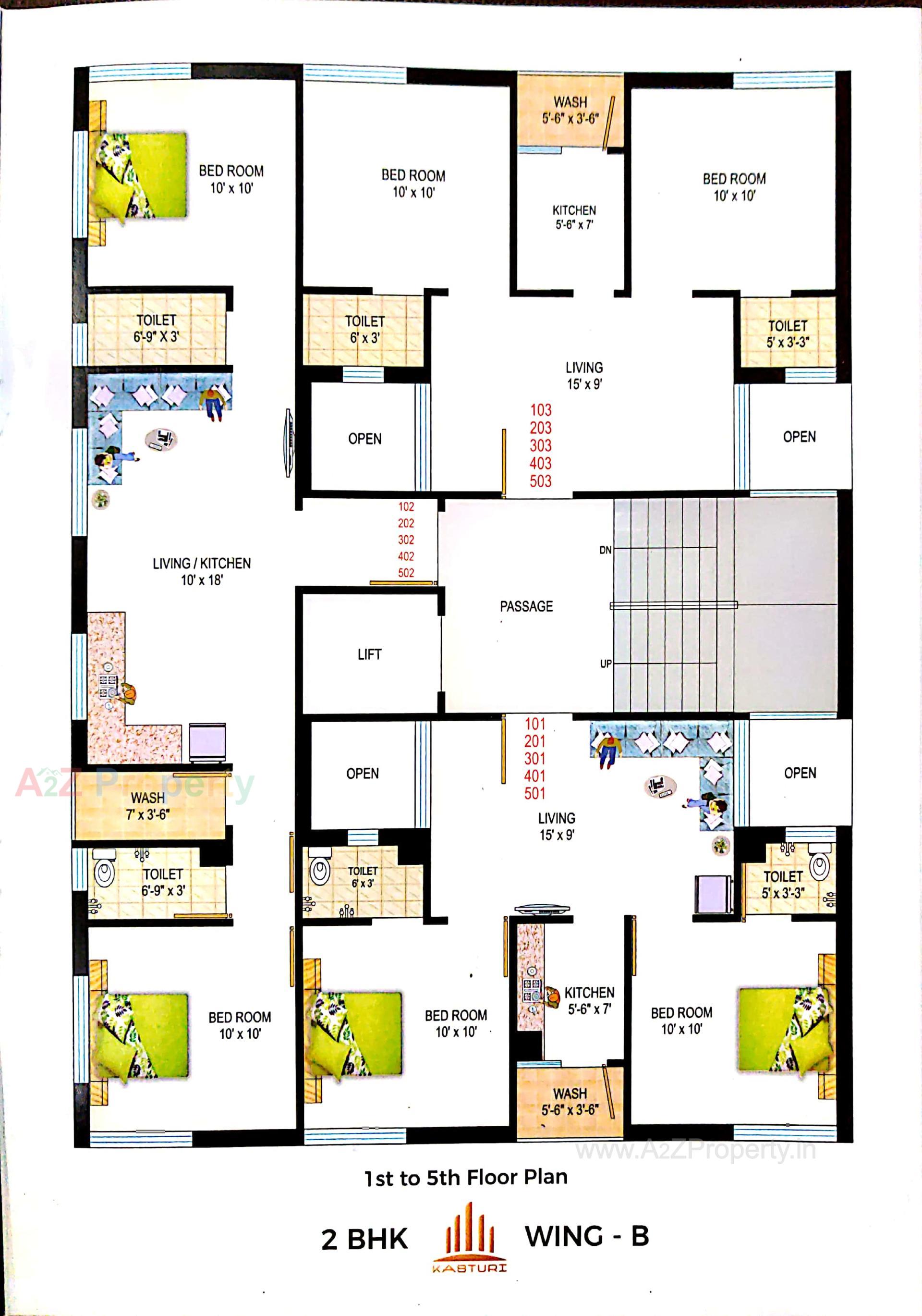 Layout of real estate project Kasturi located at Rajkot, Rajkot, Gujarat