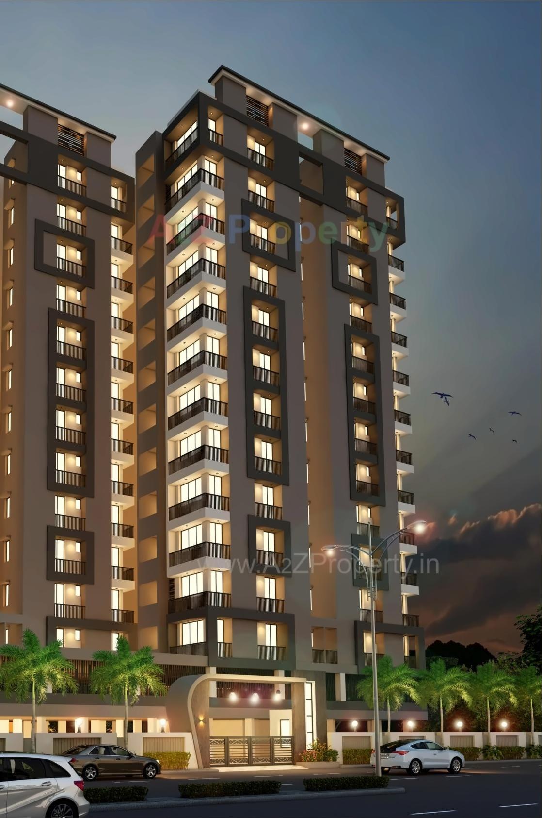 3D Elevation of real estate project Kasumbi Elegance located at Rajkot, Rajkot, Gujarat