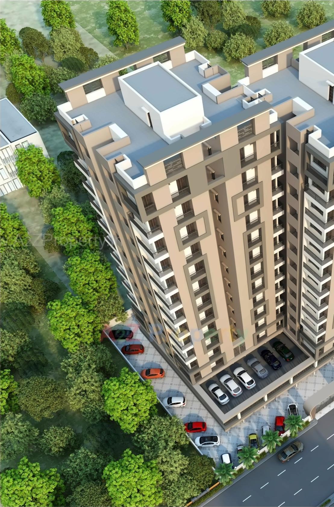 3D Elevation of real estate project Kasumbi Elegance located at Rajkot, Rajkot, Gujarat