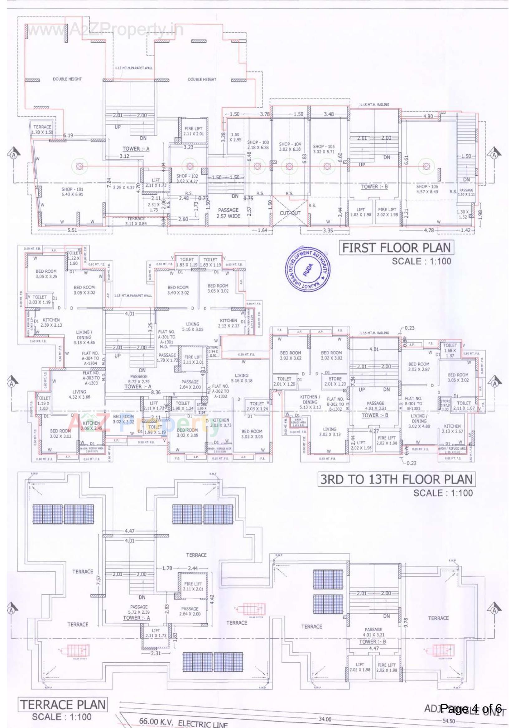 Layout of real estate project Keshav Height located at Kangasiyali, Rajkot, Gujarat