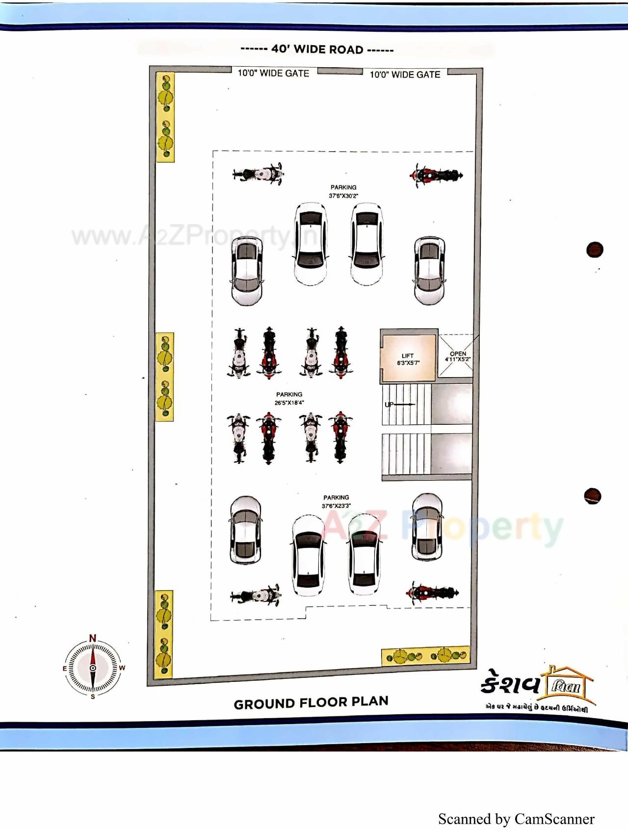 Layout of real estate project Keshav Villa located at Rajkot, Rajkot, Gujarat
