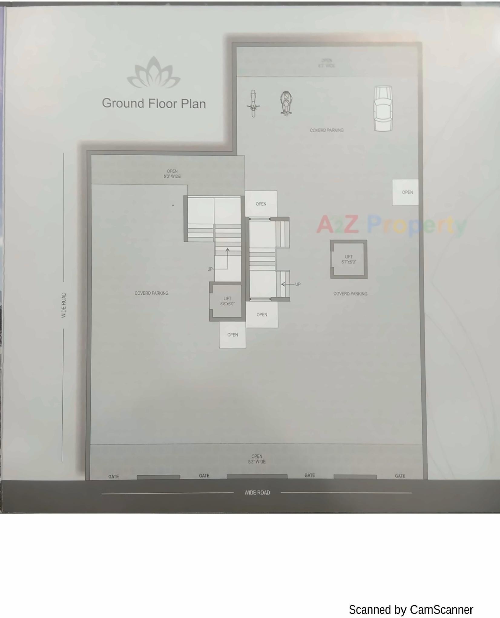Layout of real estate project Keshvi Flats located at Mavdi, Rajkot, Gujarat