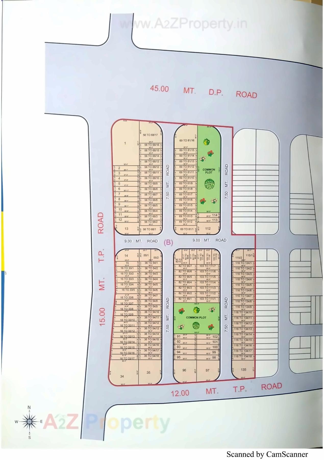 Layout of real estate project Khodal Park located at Rajkot, Rajkot, Gujarat