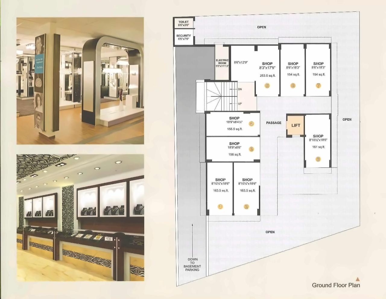 Layout of real estate project Kopper Arcade located at Rajkot, Rajkot, Gujarat