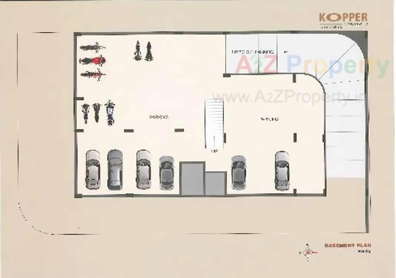Layout of real estate project Kopper Corner located at Hapa, Rajkot, Gujarat