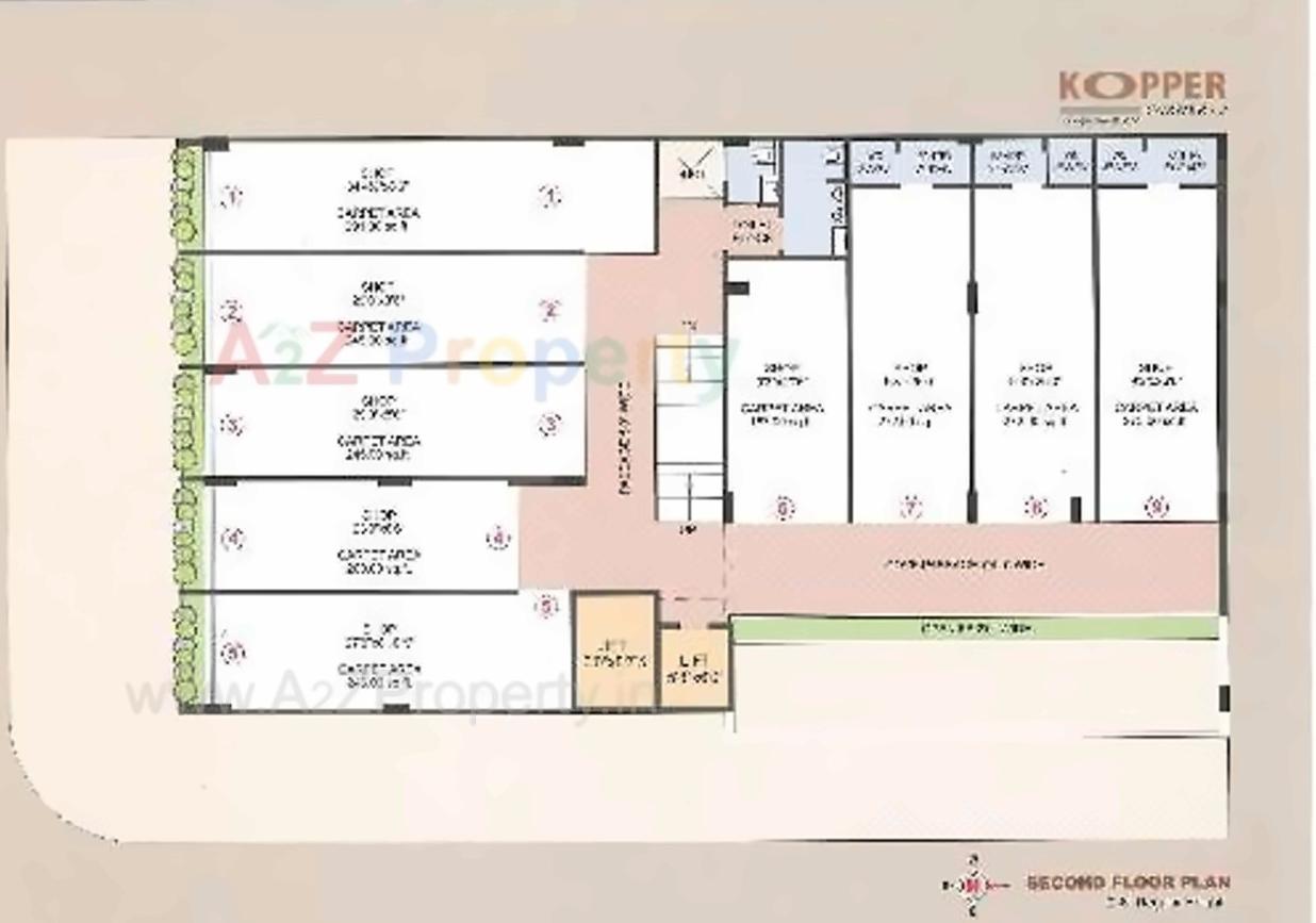 Layout of real estate project Kopper Corner located at Hapa, Rajkot, Gujarat