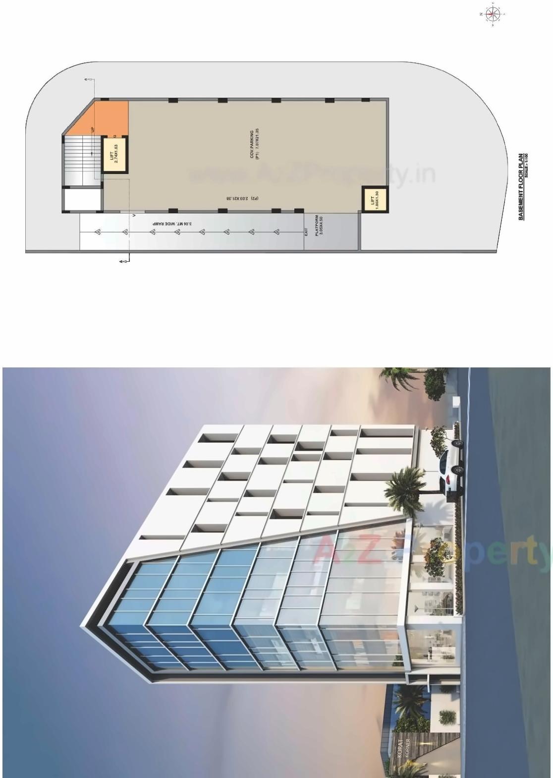 Layout of real estate project Korat Korner located at Rajkot, Rajkot, Gujarat