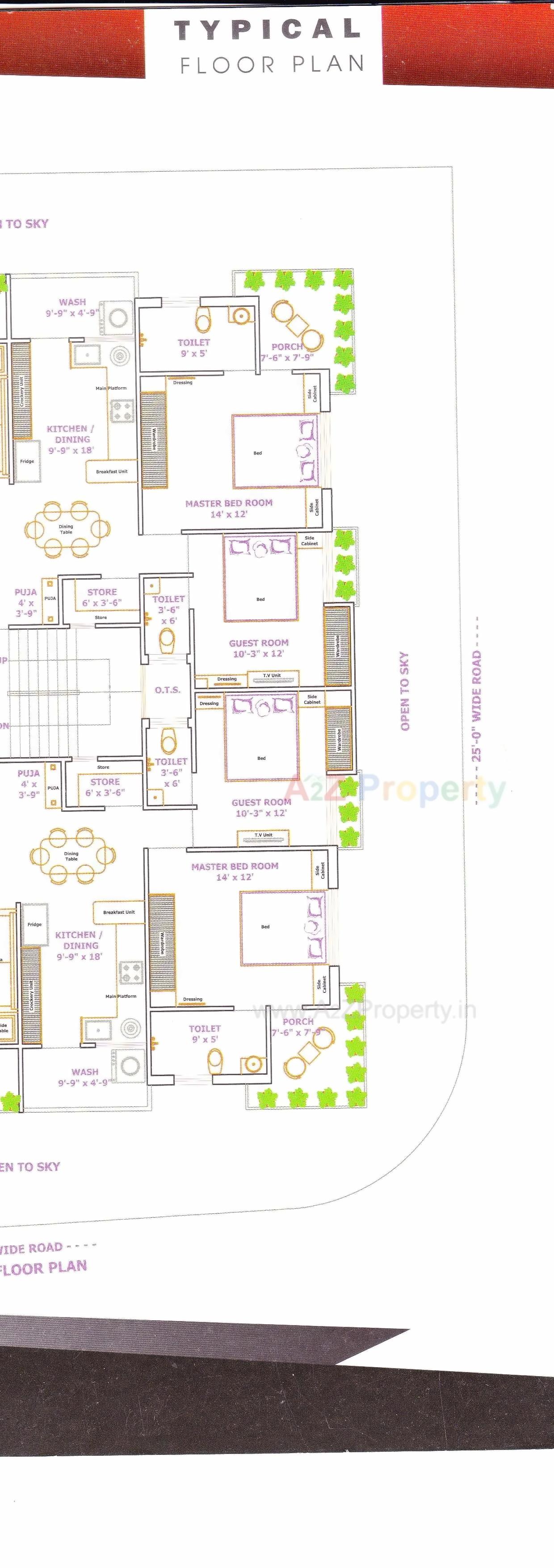 Layout of real estate project Krishana Park located at Rajkot, Rajkot, Gujarat