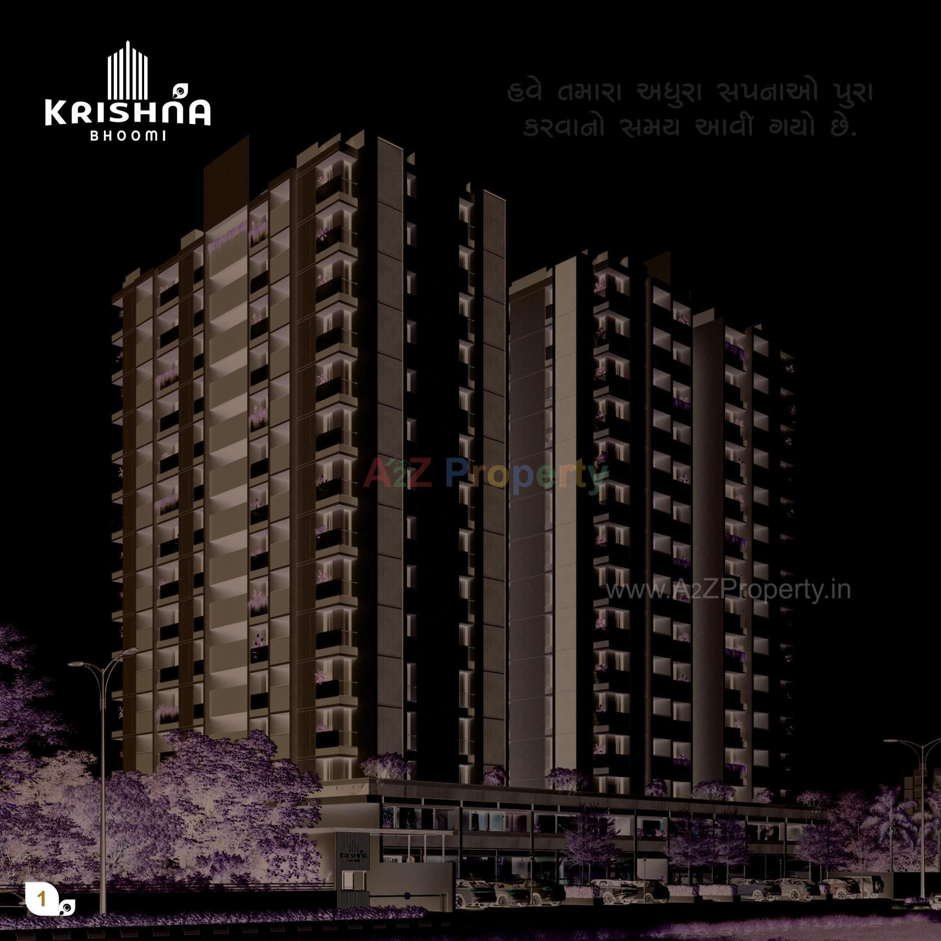 3D Elevation of real estate project Krishna Bhoomi located at Vavdi, Rajkot, Gujarat