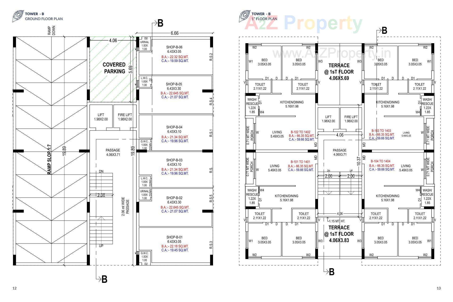 Layout of real estate project Krishna Palace located at Kangshiyali, Rajkot, Gujarat