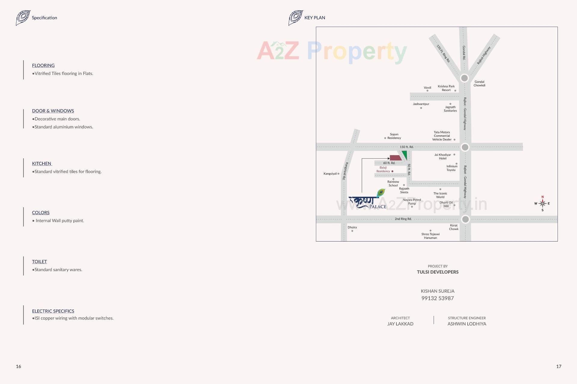  of real estate project Krishna Palace located at Kangshiyali, Rajkot, Gujarat