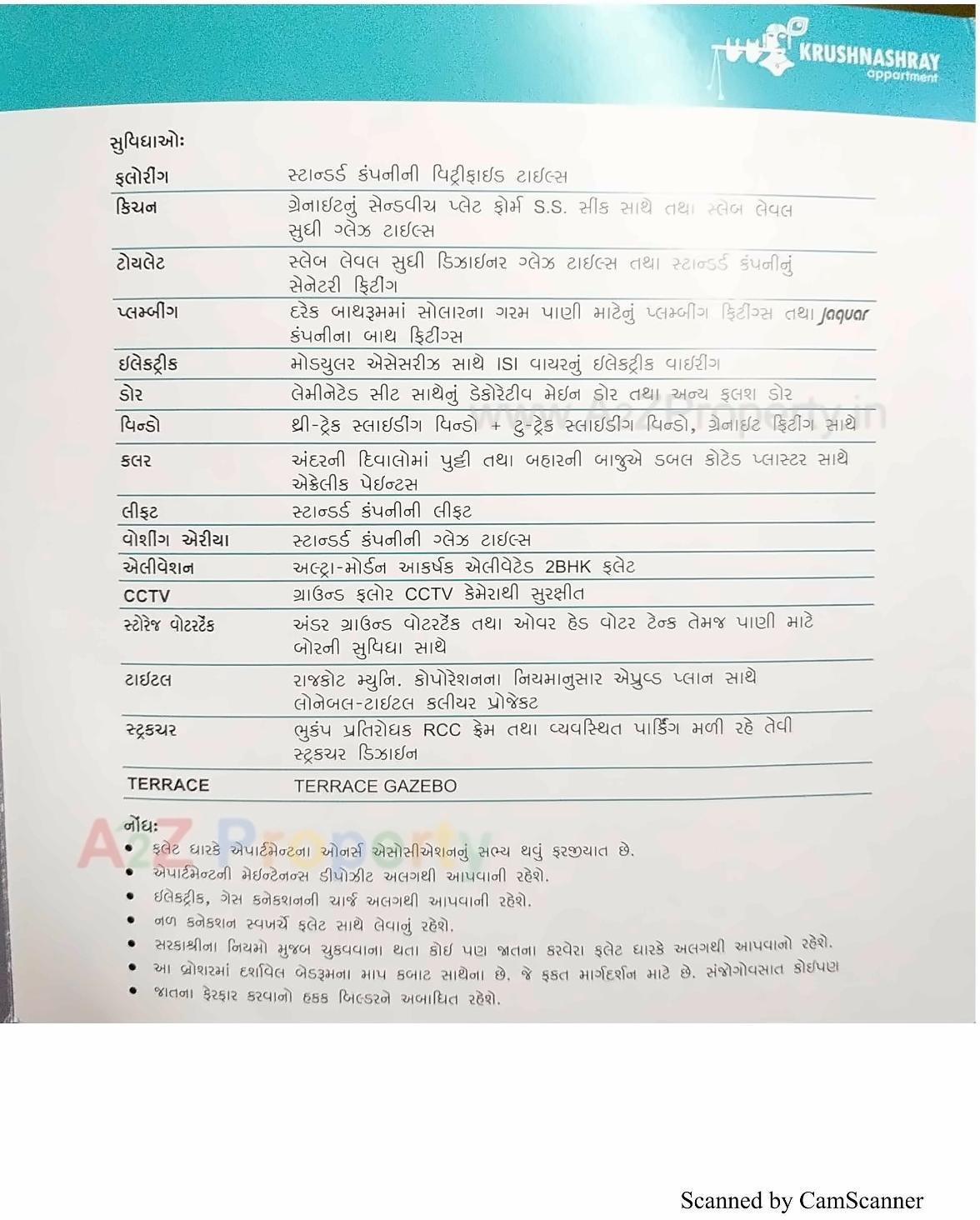  of real estate project Krushnashray Apartment located at Nanamava, Rajkot, Gujarat