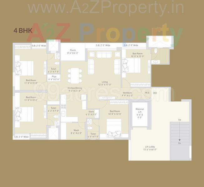 Default Gallery Layout 4 of real estate project Kruti Onella located at Mavdi, Rajkot, Gujarat