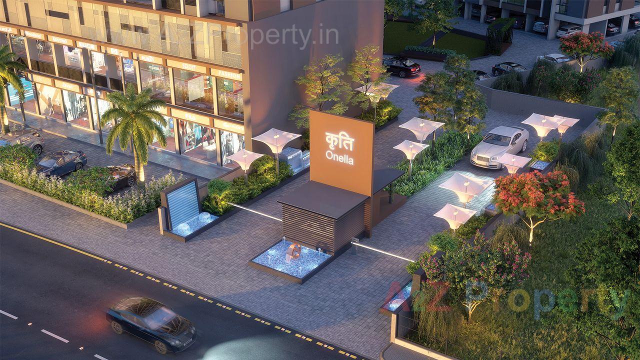 Slide 1 of real estate project Kruti Onella located at Mavdi, Rajkot, Gujarat