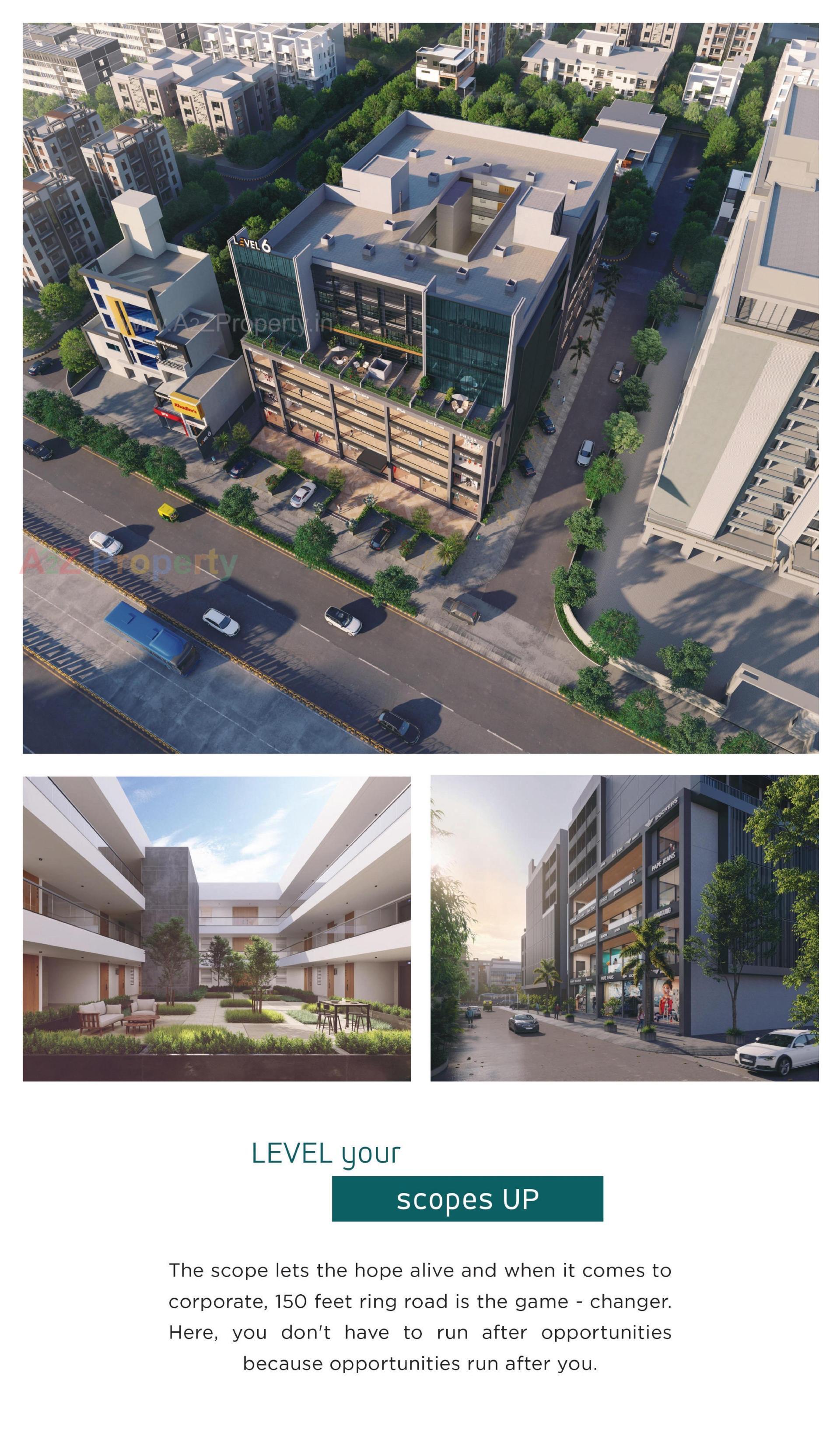 3D Elevation of real estate project Level located at Nana Mava, Rajkot, Gujarat