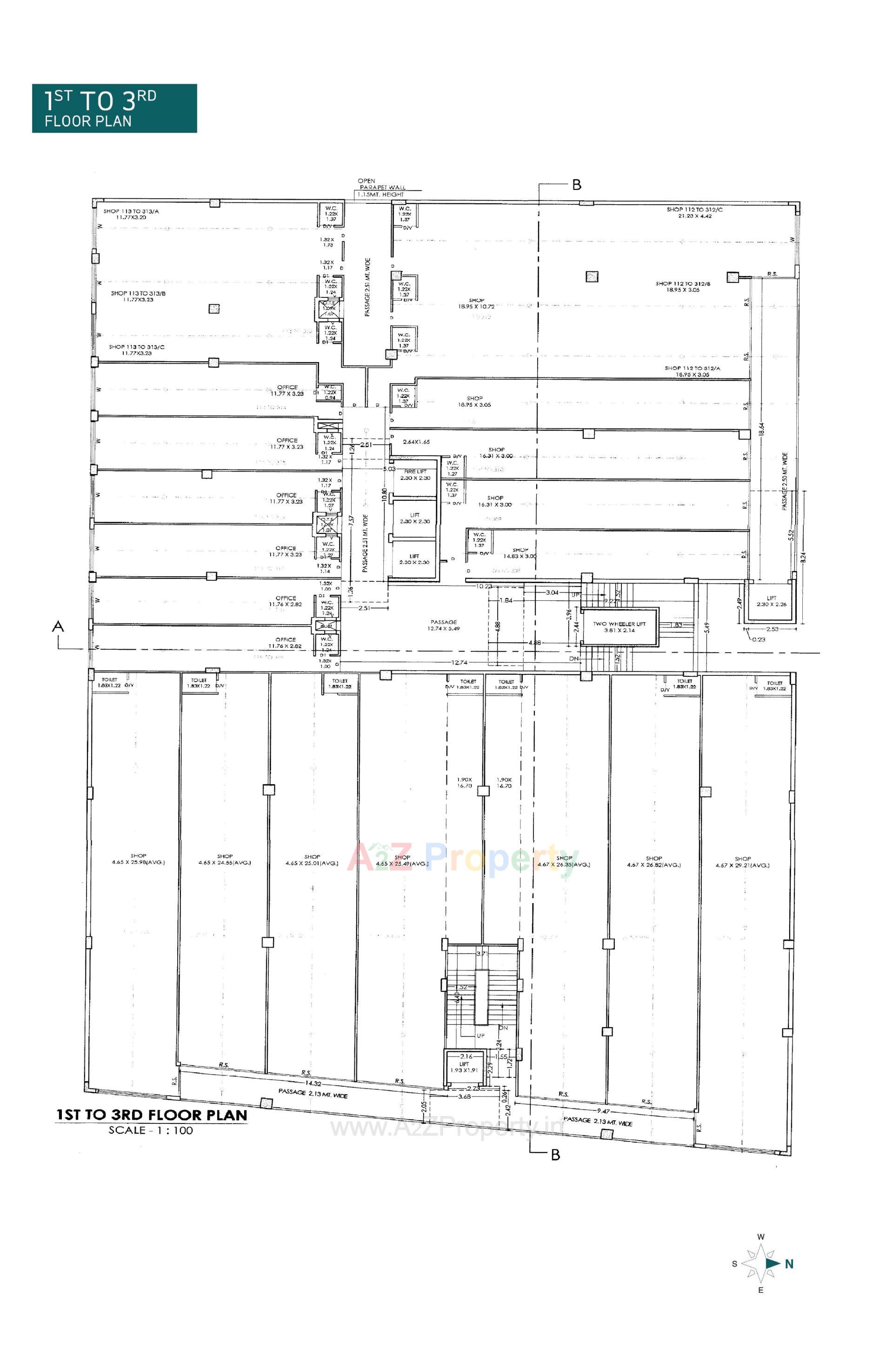 Layout of real estate project Level located at Nana Mava, Rajkot, Gujarat
