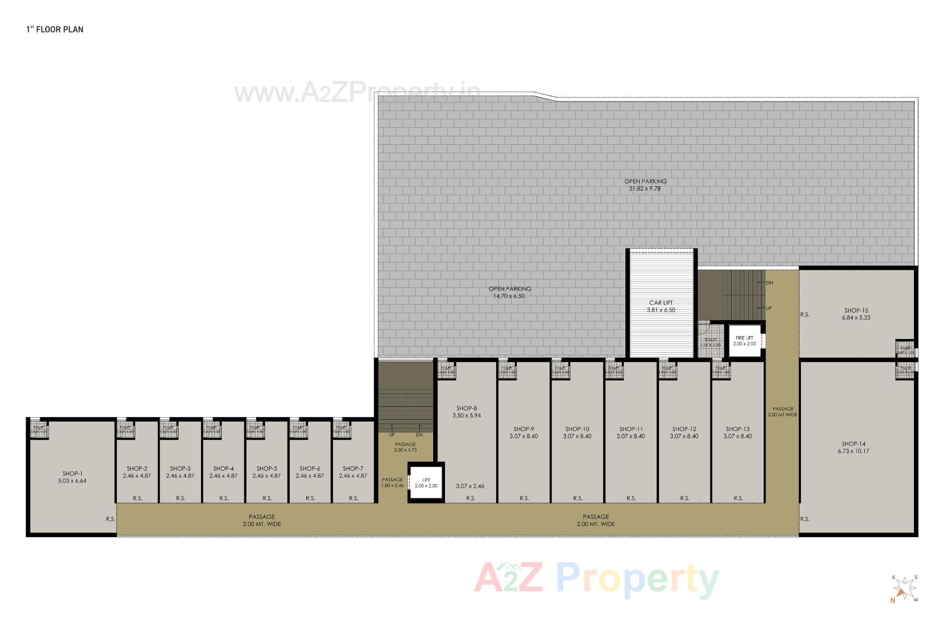 Layout of real estate project Lifestyle Business Park located at Ghanteshwar, Rajkot, Gujarat
