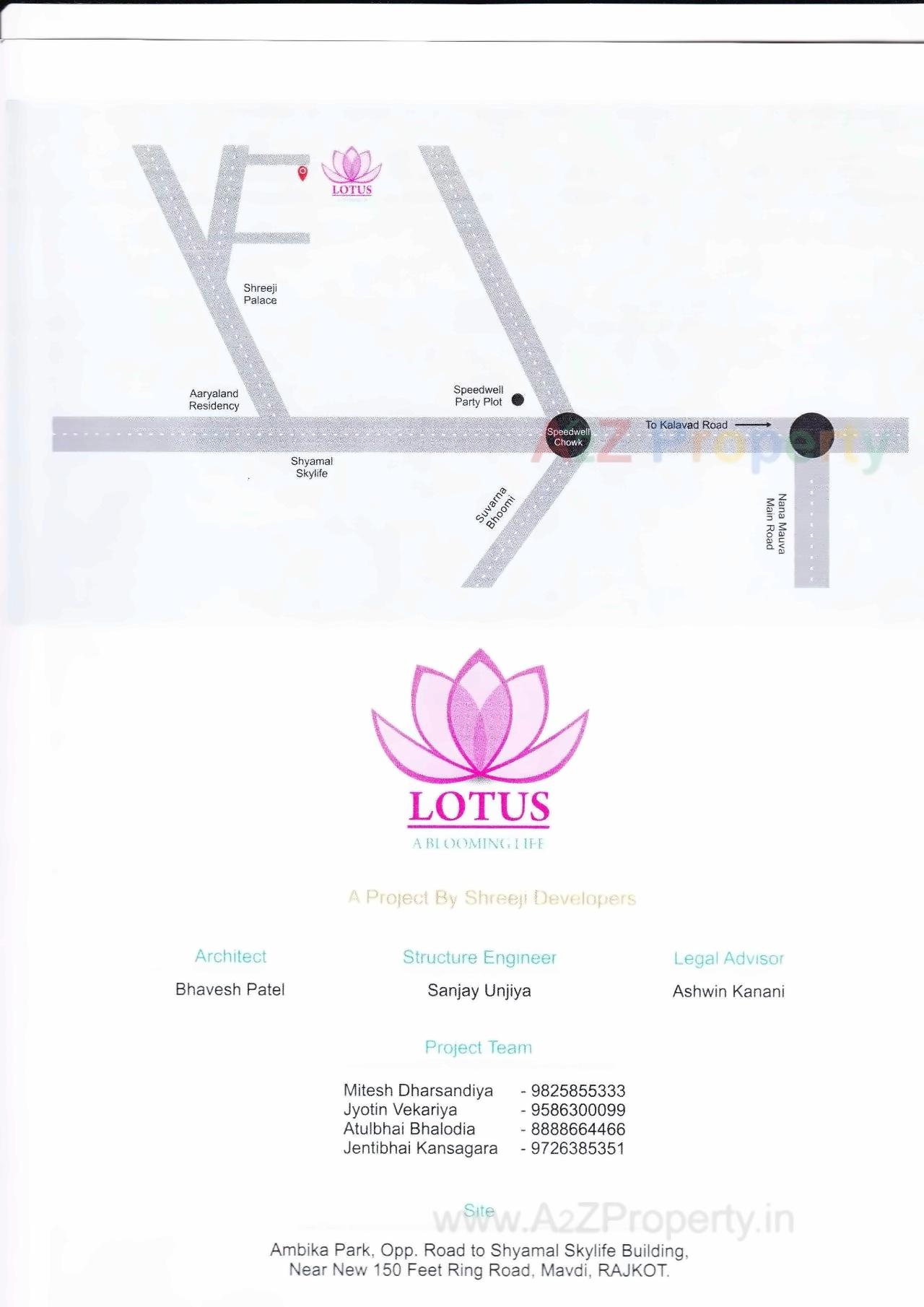  of real estate project Lotus located at Mavdi, Rajkot, Gujarat