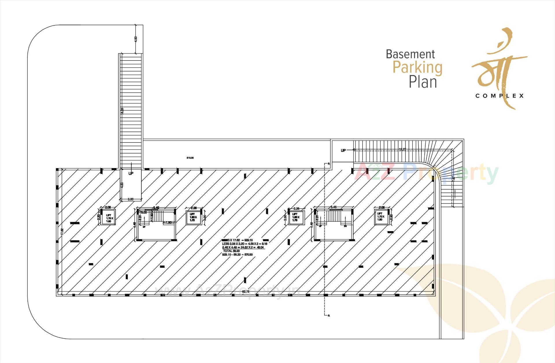 Layout of real estate project Maa Complex located at Rajkot, Rajkot, Gujarat