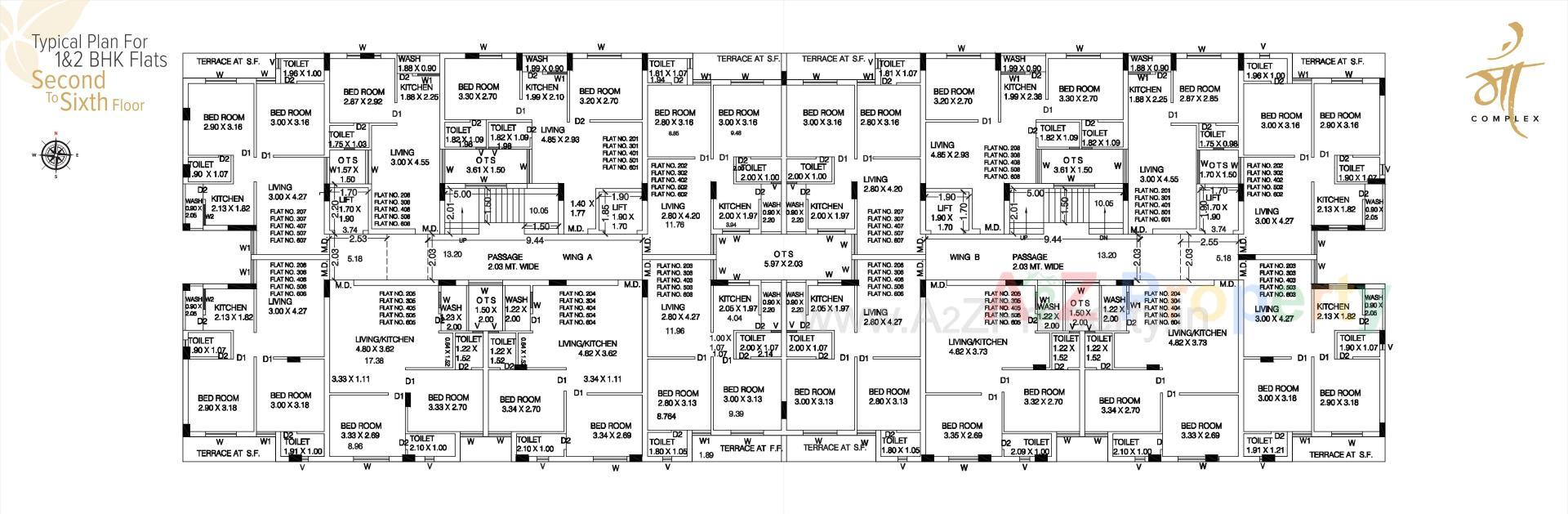Layout of real estate project Maa Complex located at Rajkot, Rajkot, Gujarat