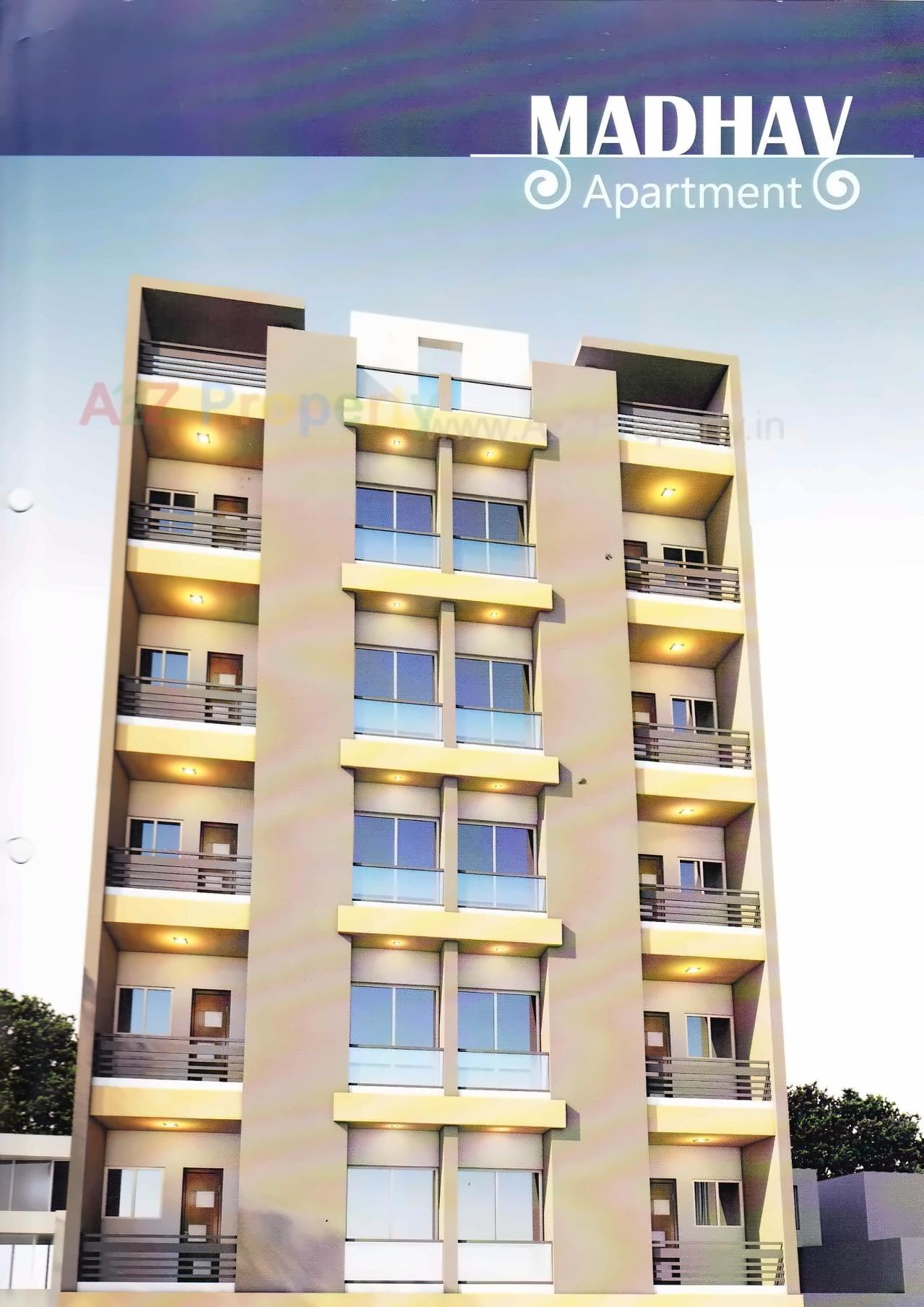 3D Elevation of real estate project Madhav Apartment located at Mavdi, Rajkot, Gujarat