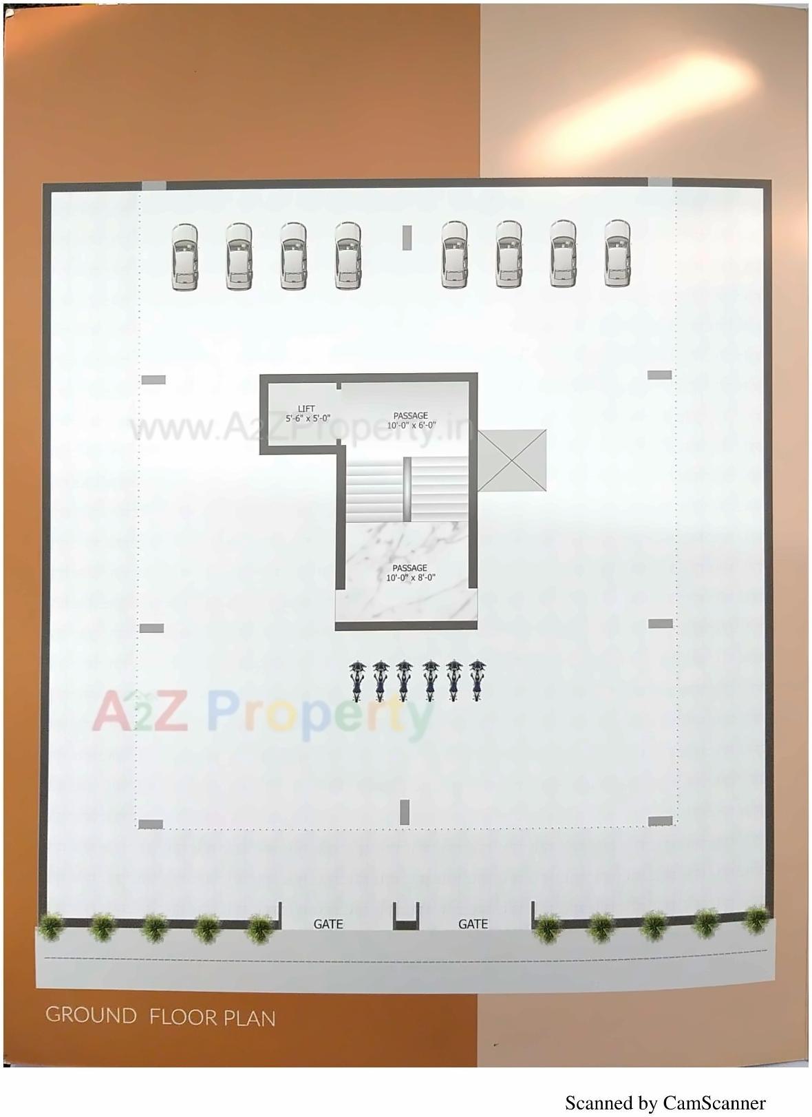 Layout of real estate project Madhav Apartment located at Rajkot, Rajkot, Gujarat