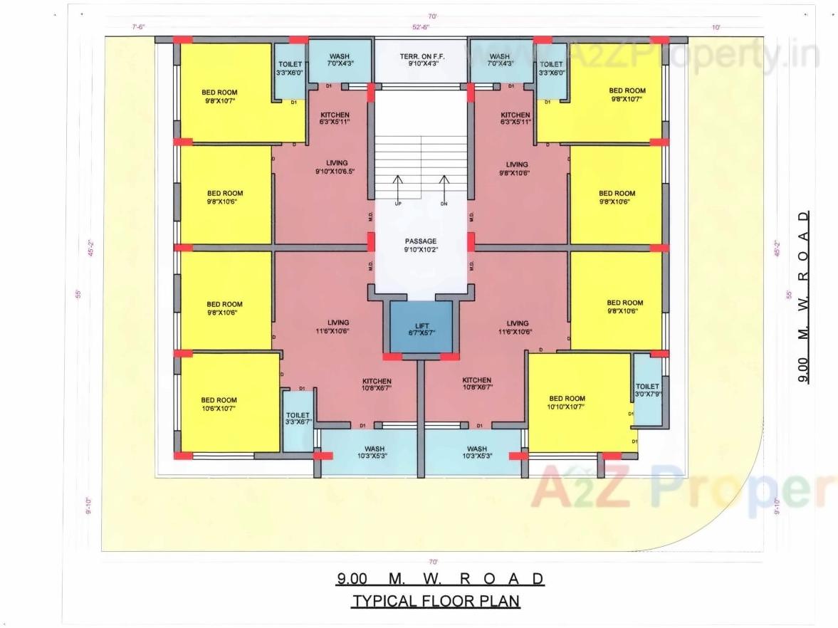 Layout of real estate project Madhav located at Madhapar, Rajkot, Gujarat