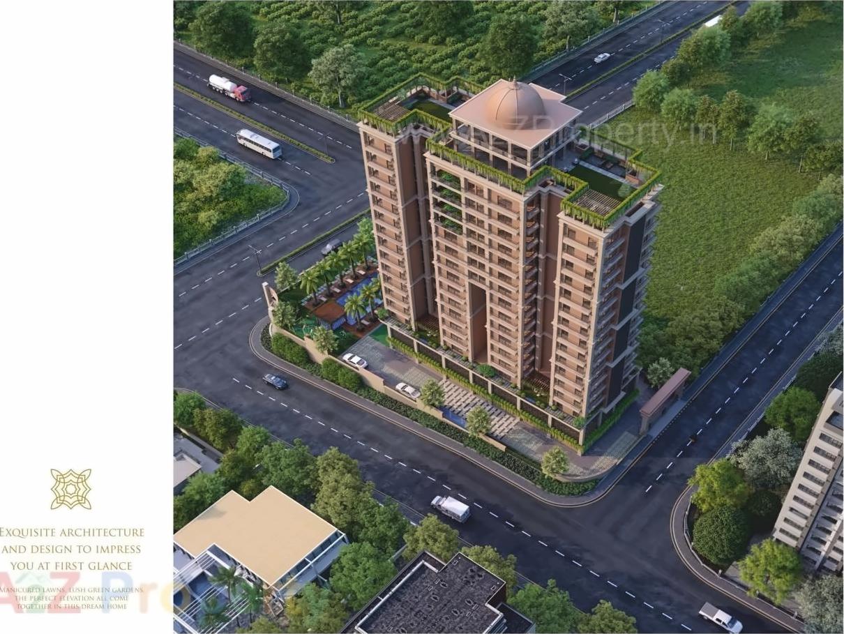 3D Elevation of real estate project Madhav Mahal located at Vajdi, Rajkot, Gujarat