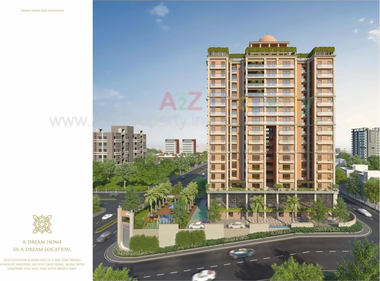 3D Elevation of real estate project Madhav Mahal located at Vajdi, Rajkot, Gujarat