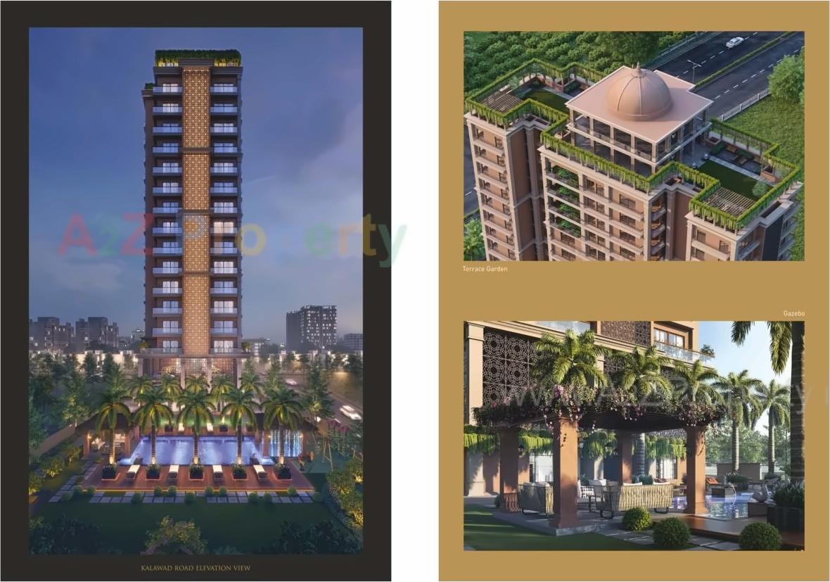 3D Elevation of real estate project Madhav Mahal located at Vajdi, Rajkot, Gujarat