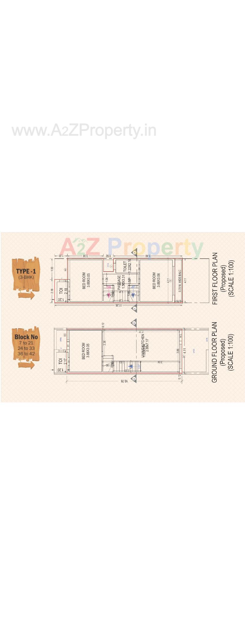 Layout of real estate project Madhav Vihar located at Rajkot, Rajkot, Gujarat