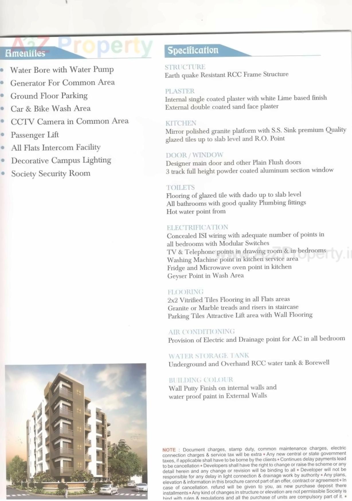  of real estate project Madhukunj Flats located at Munjka, Rajkot, Gujarat