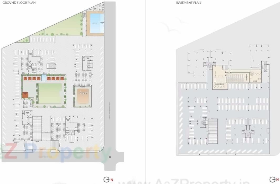 Layout of real estate project Malabar Hills located at Munjka, Rajkot, Gujarat
