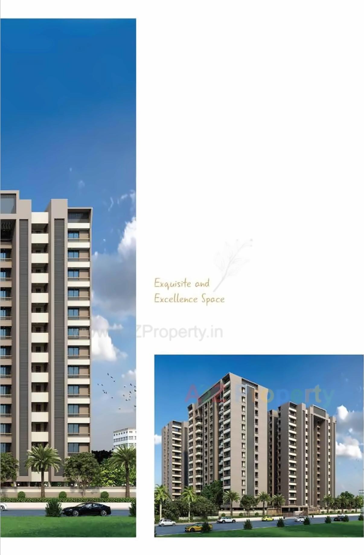 3D Elevation of real estate project Malabar Hills located at Munjka, Rajkot, Gujarat