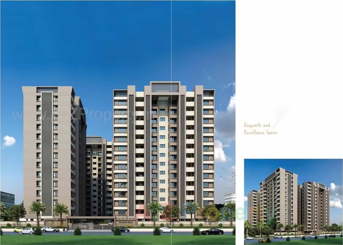 3D Elevation of real estate project Malabar Hills located at Munjka, Rajkot, Gujarat