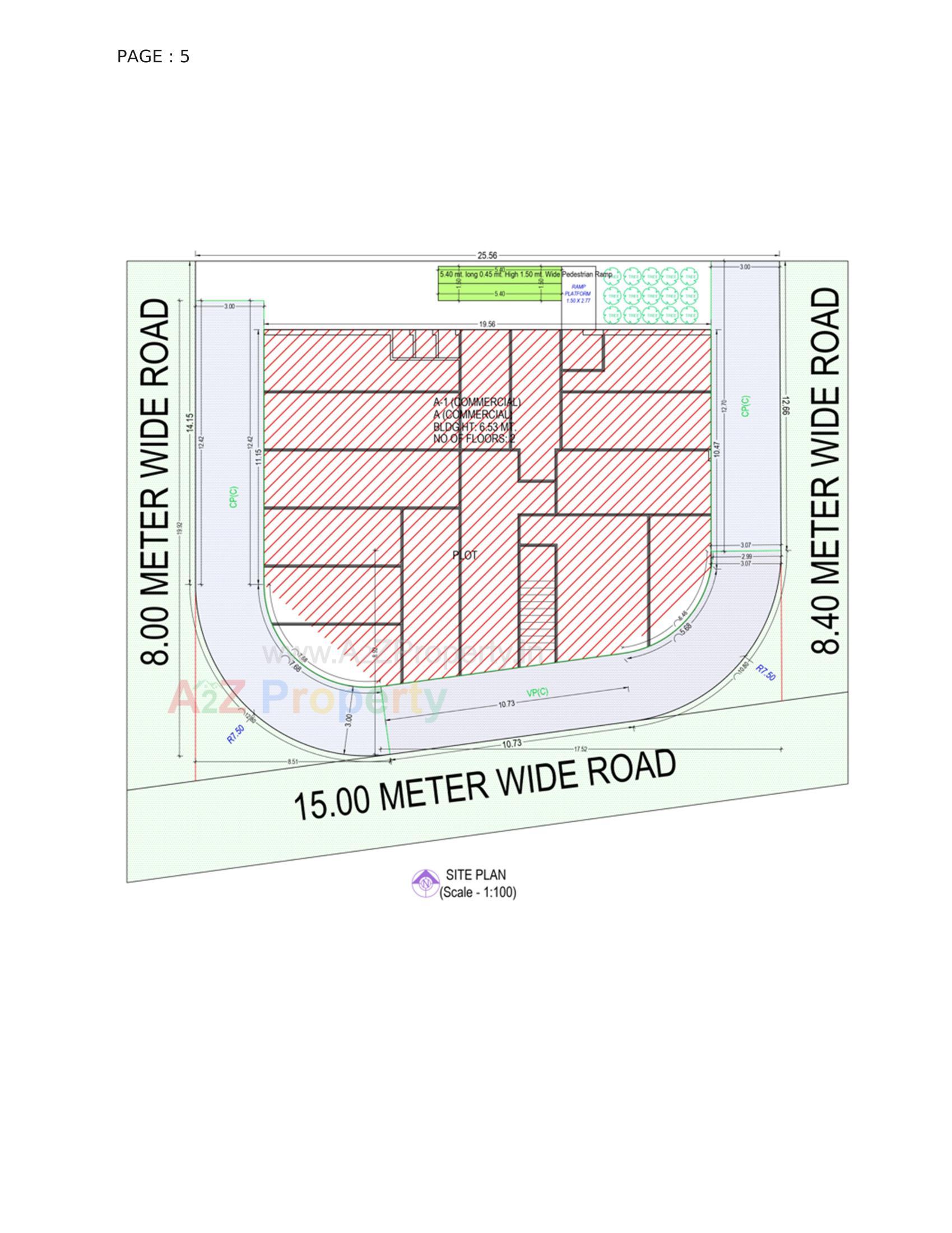 Layout of real estate project Market Hub located at Rajkot, Rajkot, Gujarat