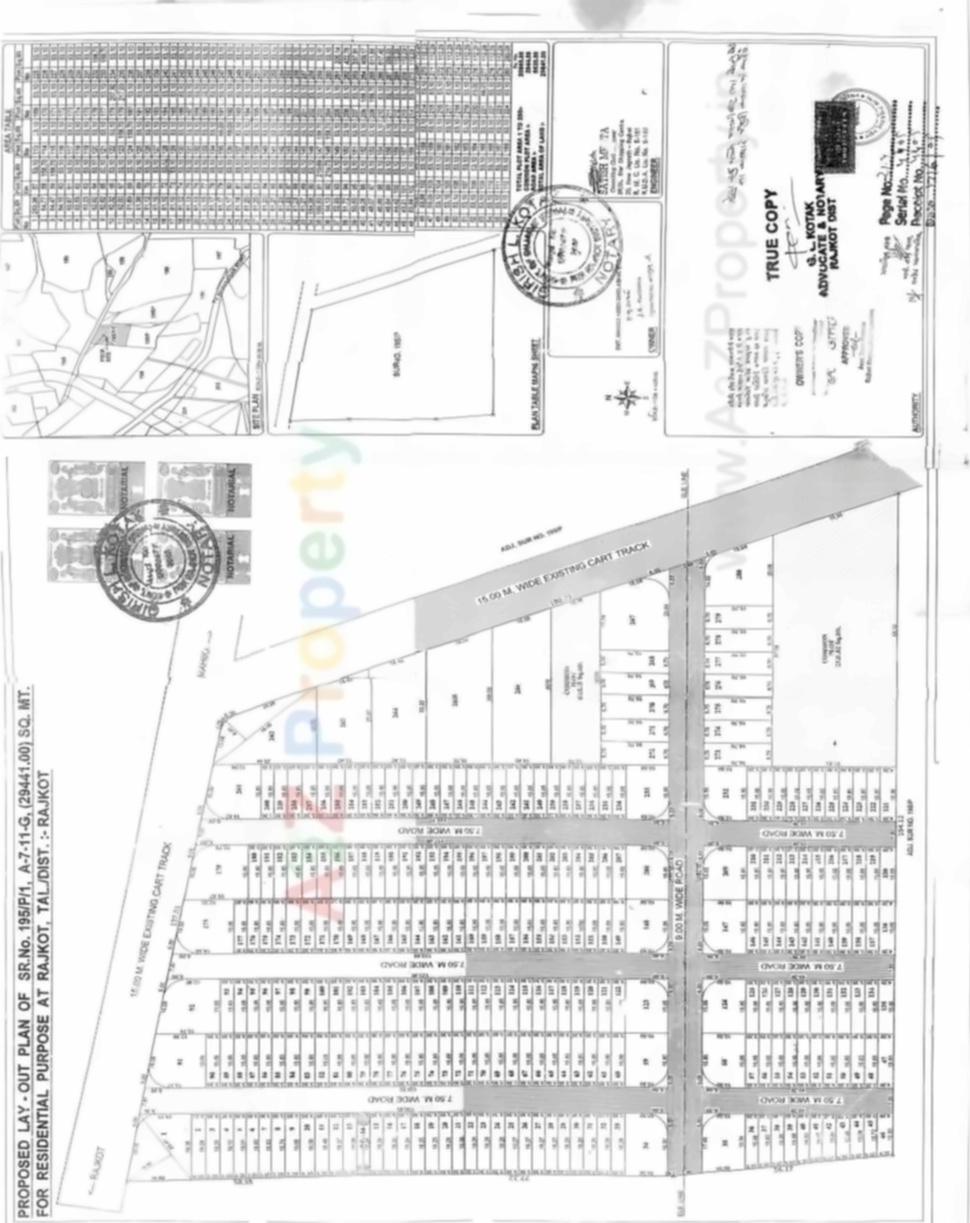 Layout of real estate project Maruti Complex located at Rajkot, Rajkot, Gujarat
