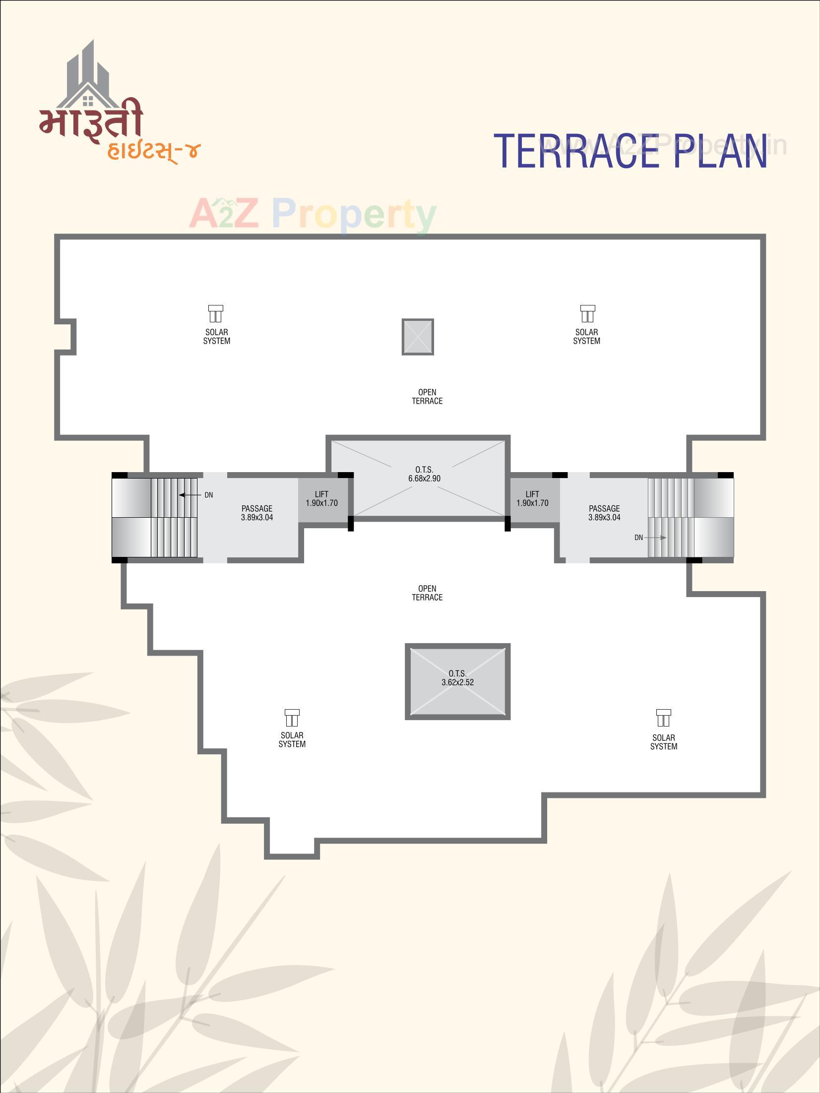 Layout of real estate project Maruti Heights located at Kothariya, Rajkot, Gujarat