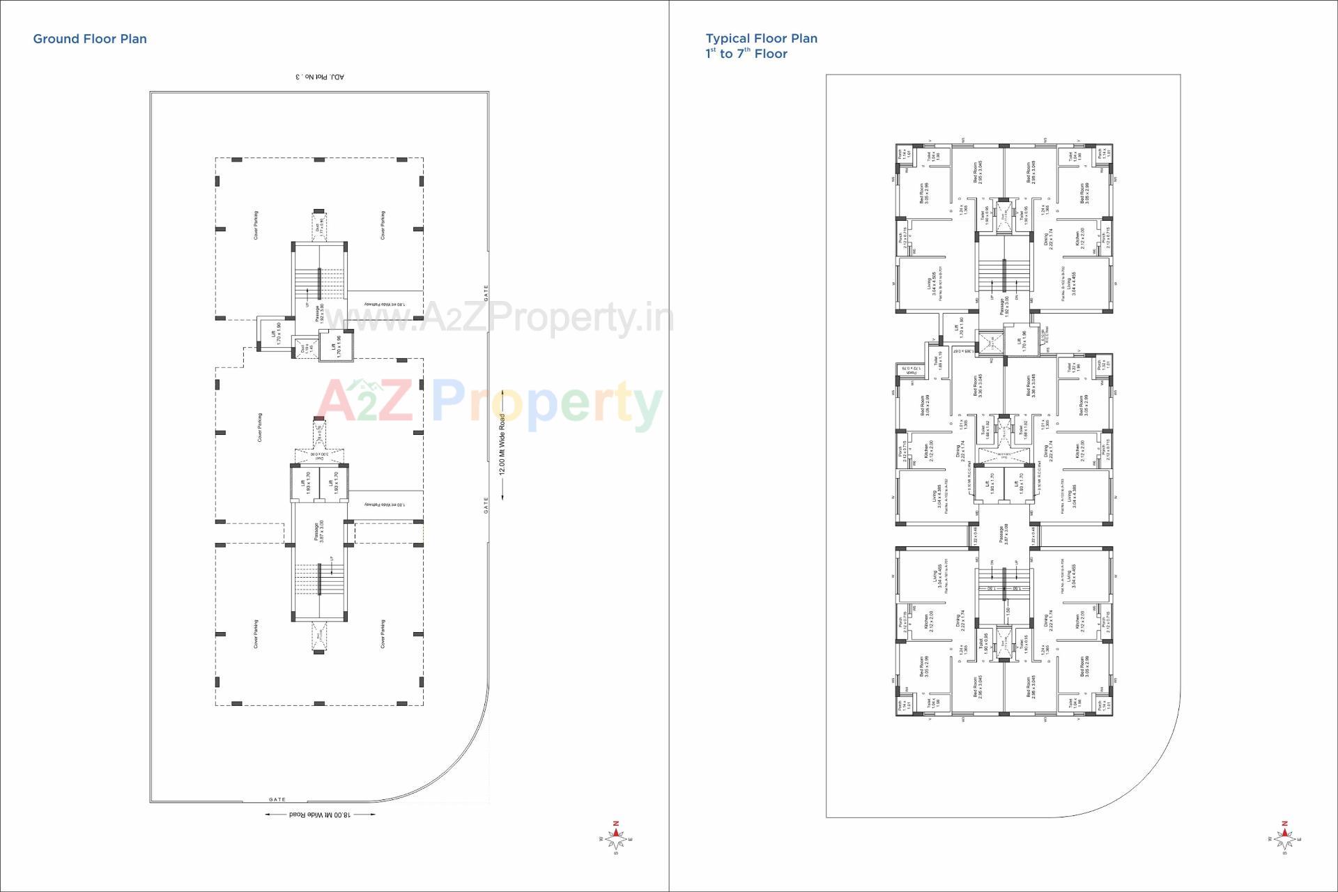 Layout of real estate project Maruti Heights located at Vavdi, Rajkot, Gujarat