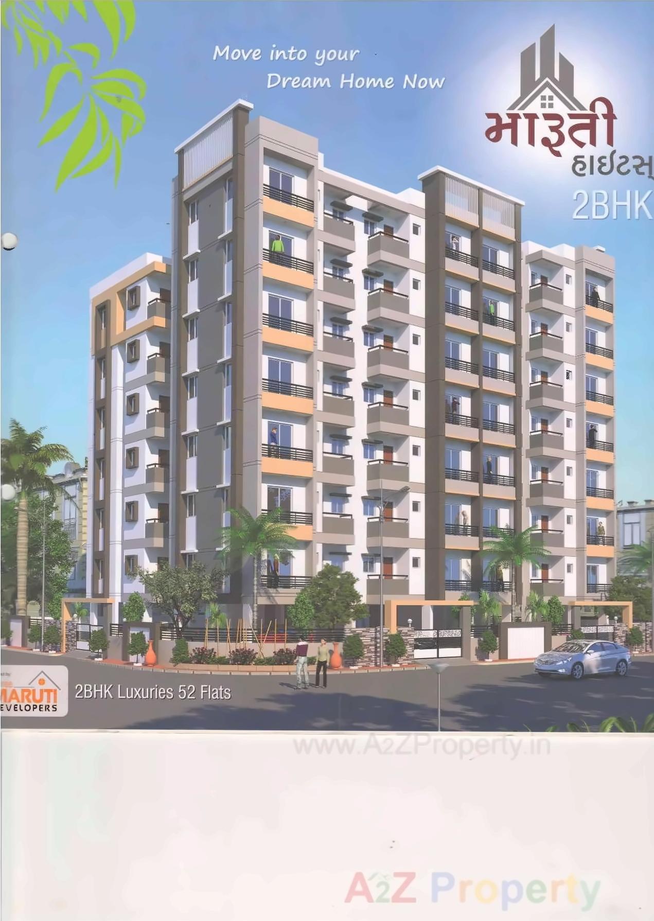 3D Elevation of real estate project Maruti Hights located at Kotharia, Rajkot, Gujarat
