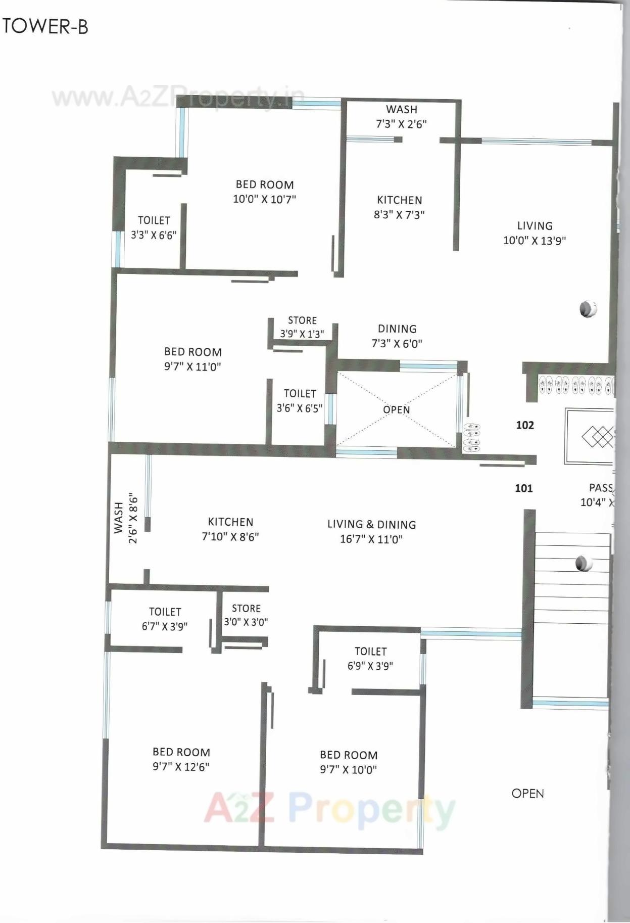 Layout of real estate project Maruti Parisar located at Mavdi, Rajkot, Gujarat