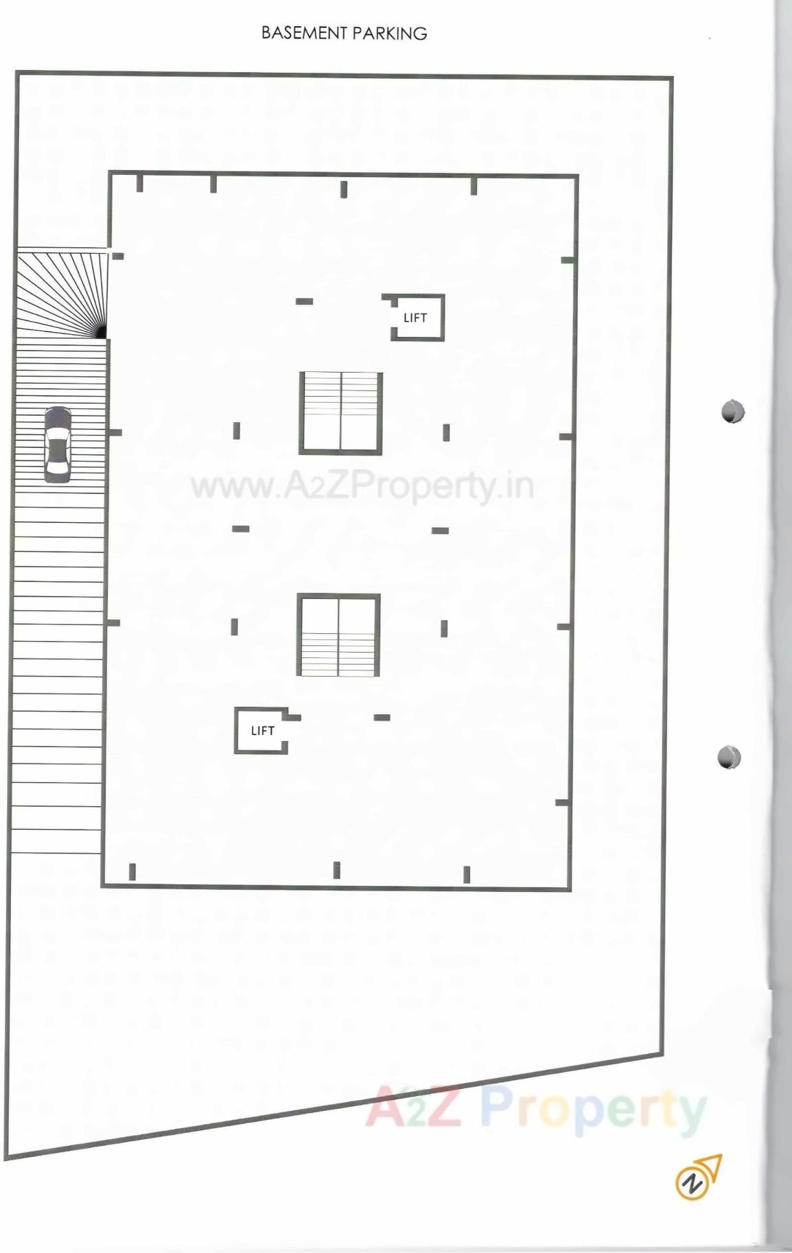 Layout of real estate project Maruti Parisar located at Mavdi, Rajkot, Gujarat