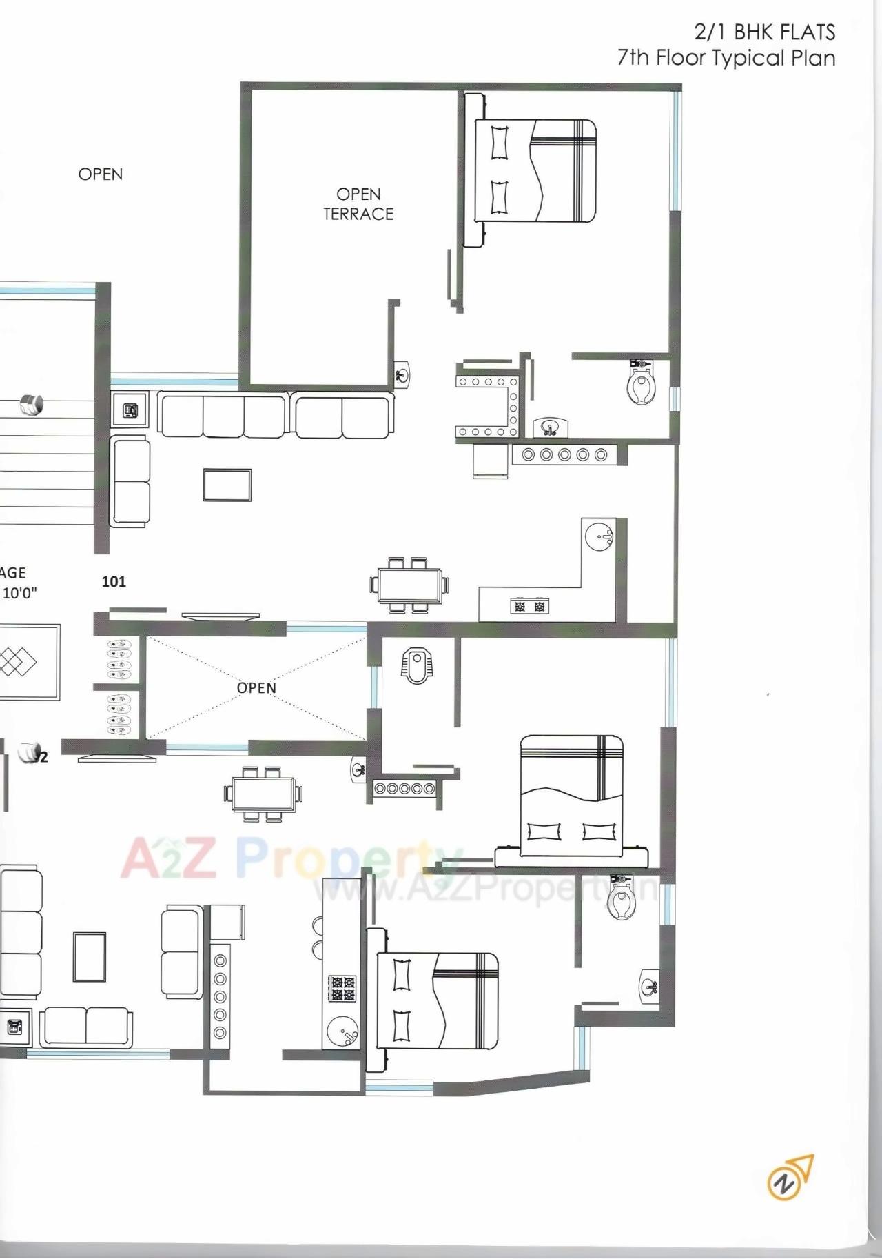 Layout of real estate project Maruti Parisar located at Mavdi, Rajkot, Gujarat