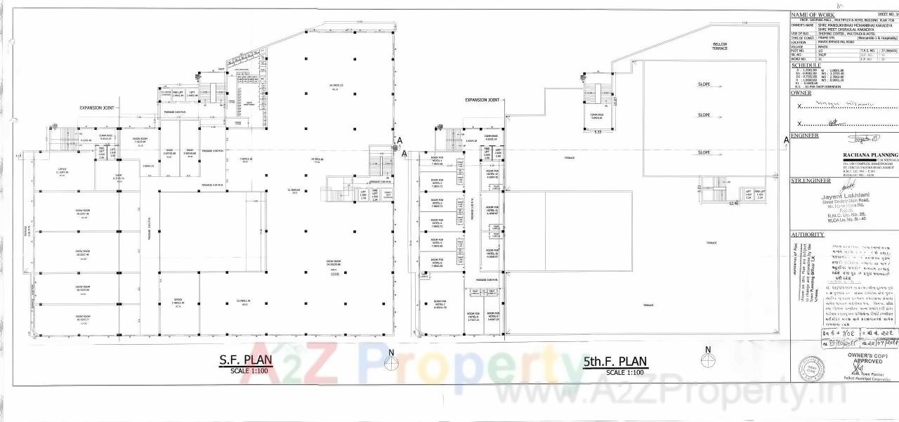 Layout of real estate project Marvel Plus located at Mavdi, Rajkot, Gujarat