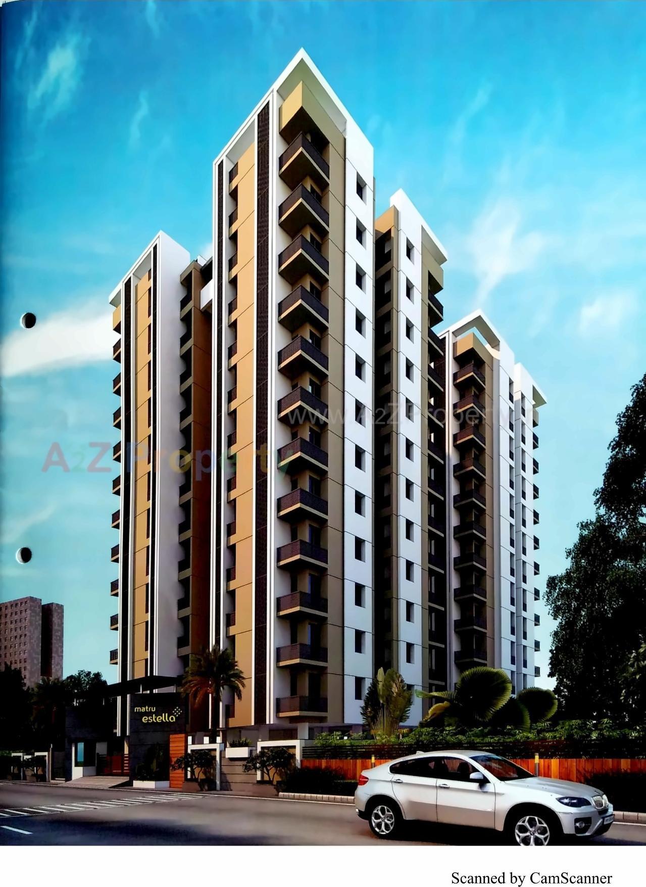 3D Elevation of real estate project Matru Estella located at Ronki, Rajkot, Gujarat