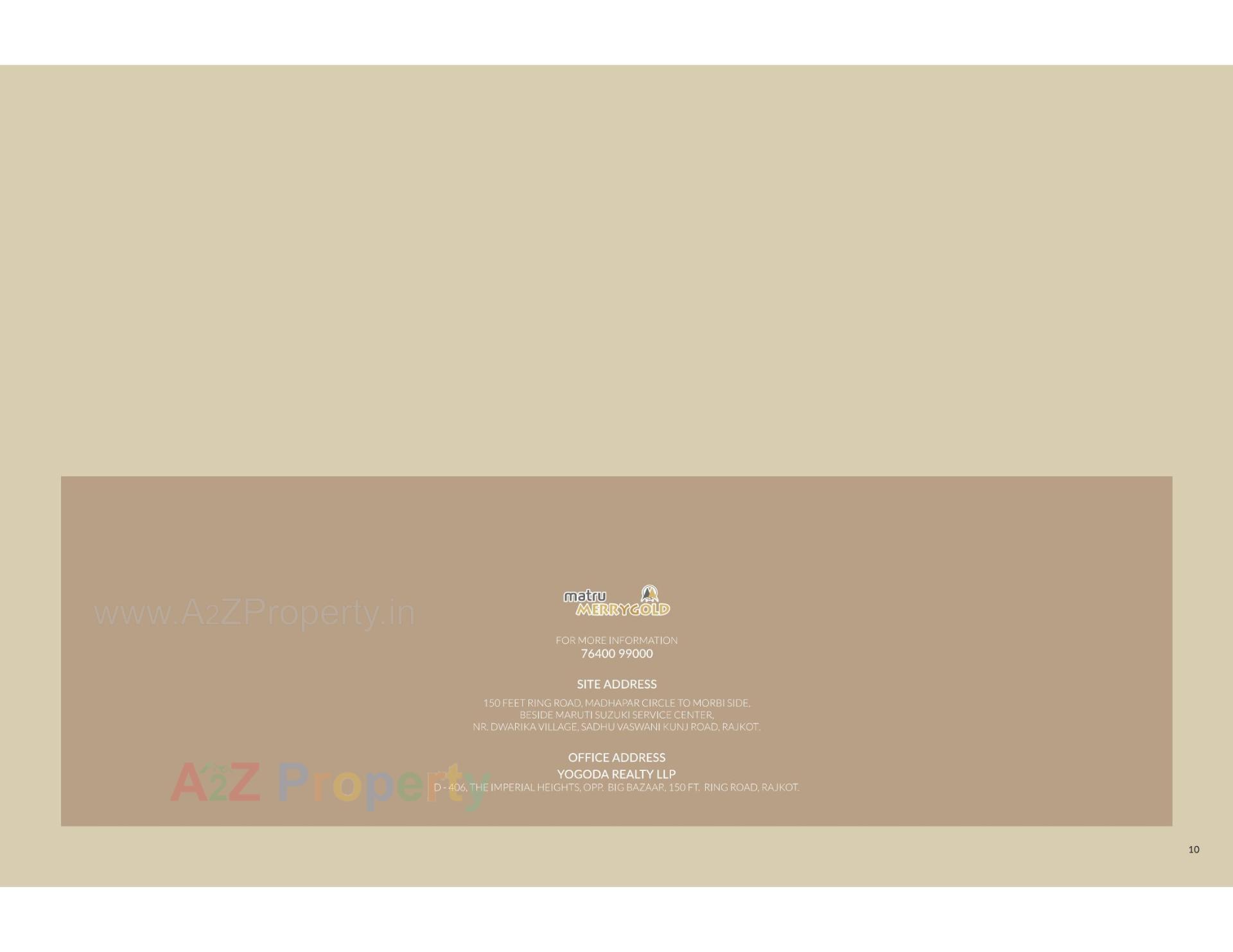  of real estate project Matru Merrygold located at Ronki, Rajkot, Gujarat