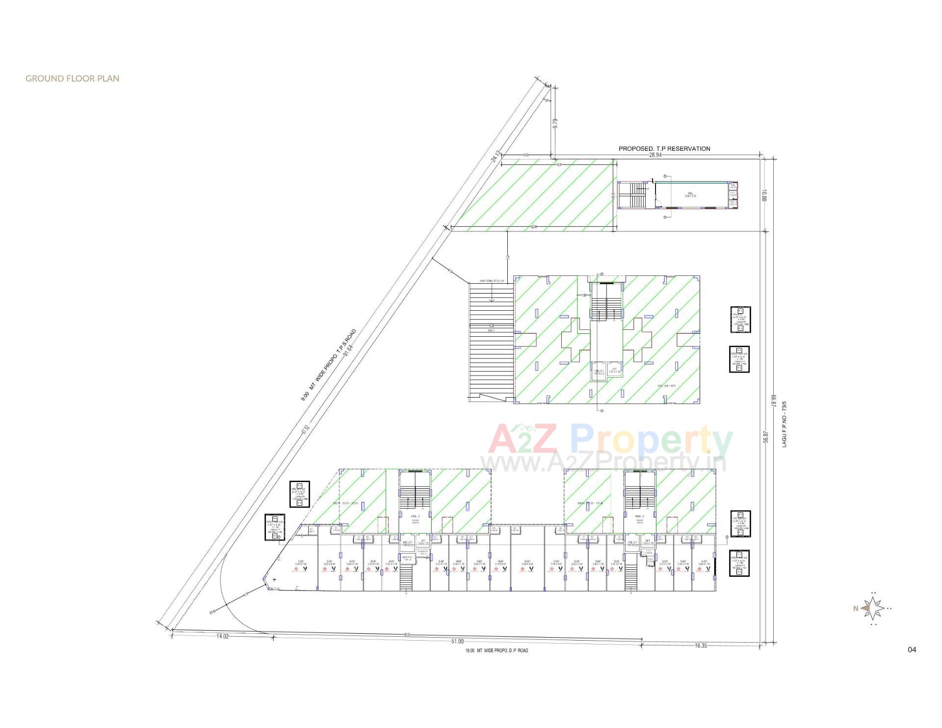 Layout of real estate project Matru Merrygold located at Ronki, Rajkot, Gujarat