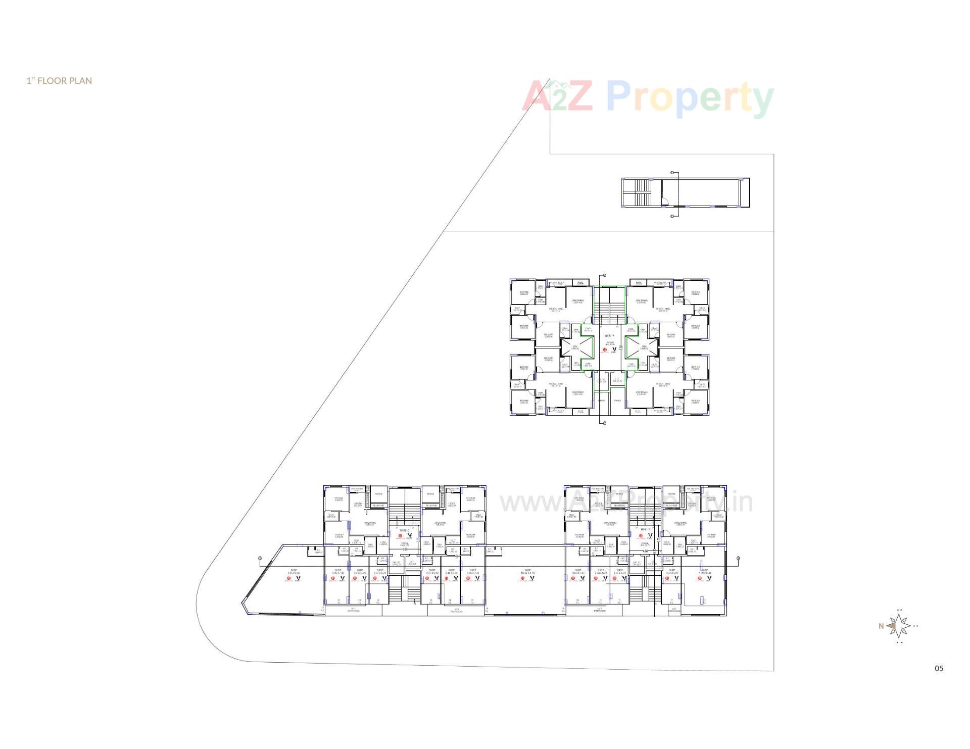 Layout of real estate project Matru Merrygold located at Ronki, Rajkot, Gujarat
