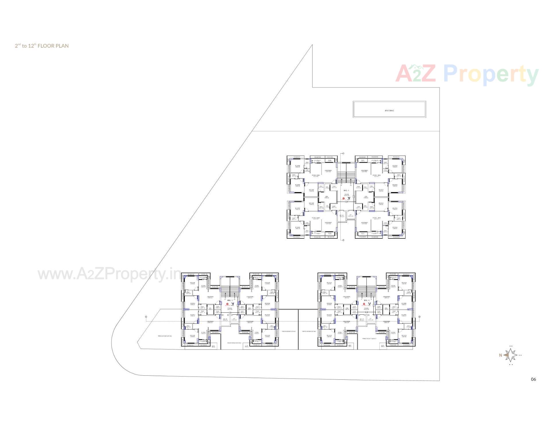 Layout of real estate project Matru Merrygold located at Ronki, Rajkot, Gujarat